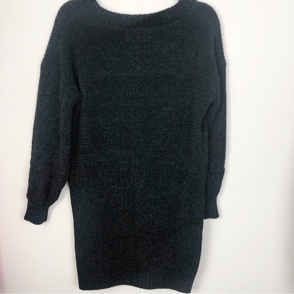 OLIVE & OAK | NEW Black Soft V-Neck Tunic Length Sweater Women’s Size Medium - Picture 8 of 9